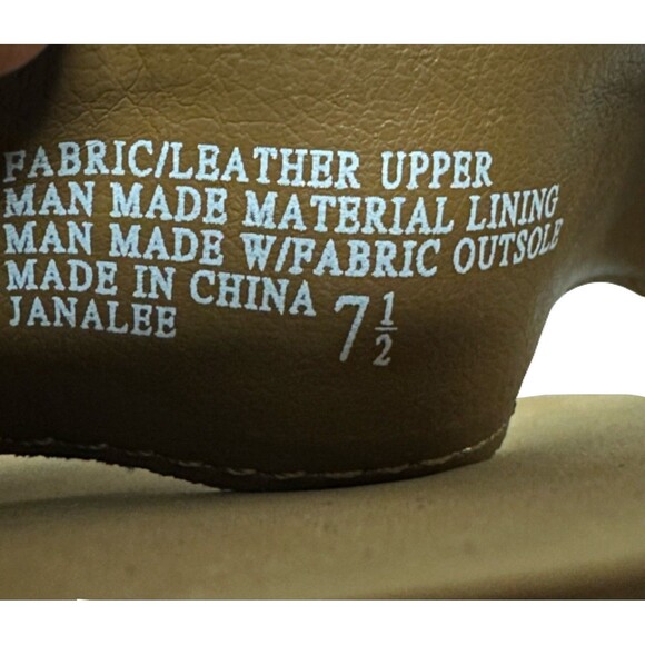 NEW Yellowbox Womens Size 7.5 Janalee Cow Hair Leopard Wedge Sandals Black Tan - Picture 8 of 9